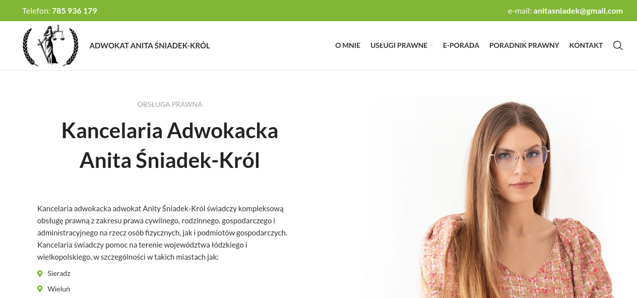 Kancelaria Adwokacka Adwokat Anity Śniadek-Król