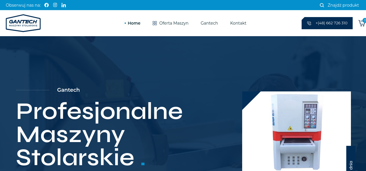 Gantech – Profesjonalne Maszyny stolarskie