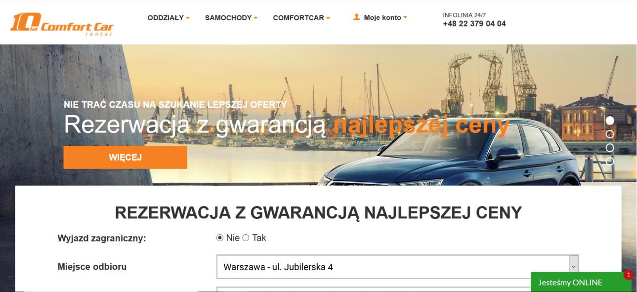Wypożyczalnia samochodów Warszawa